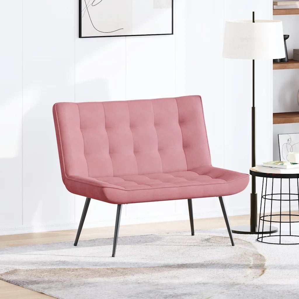 Panca Rosa 110x74x84 cm in Velluto CFW2778943