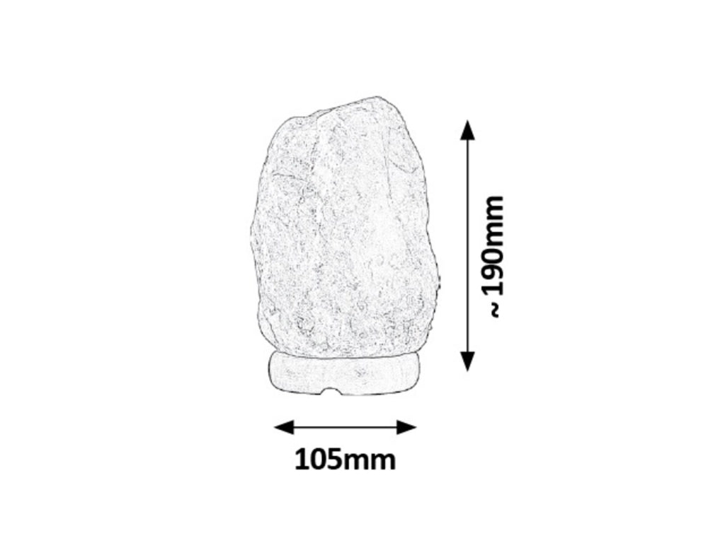 Lampada salina decorativa arancione E14 Rock 4120 Rabalux