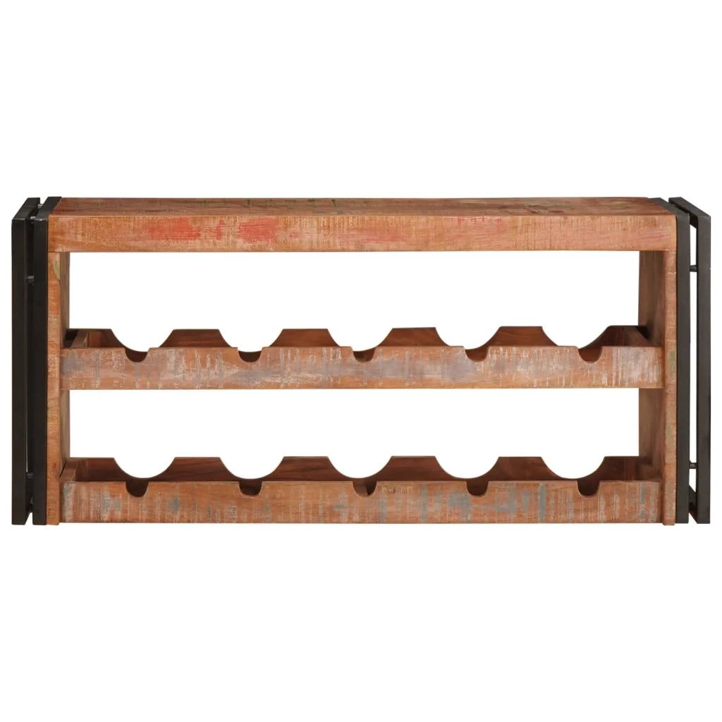 Portabottiglie 100 x 45 x 33 cm Legno massello riciclato 4104762