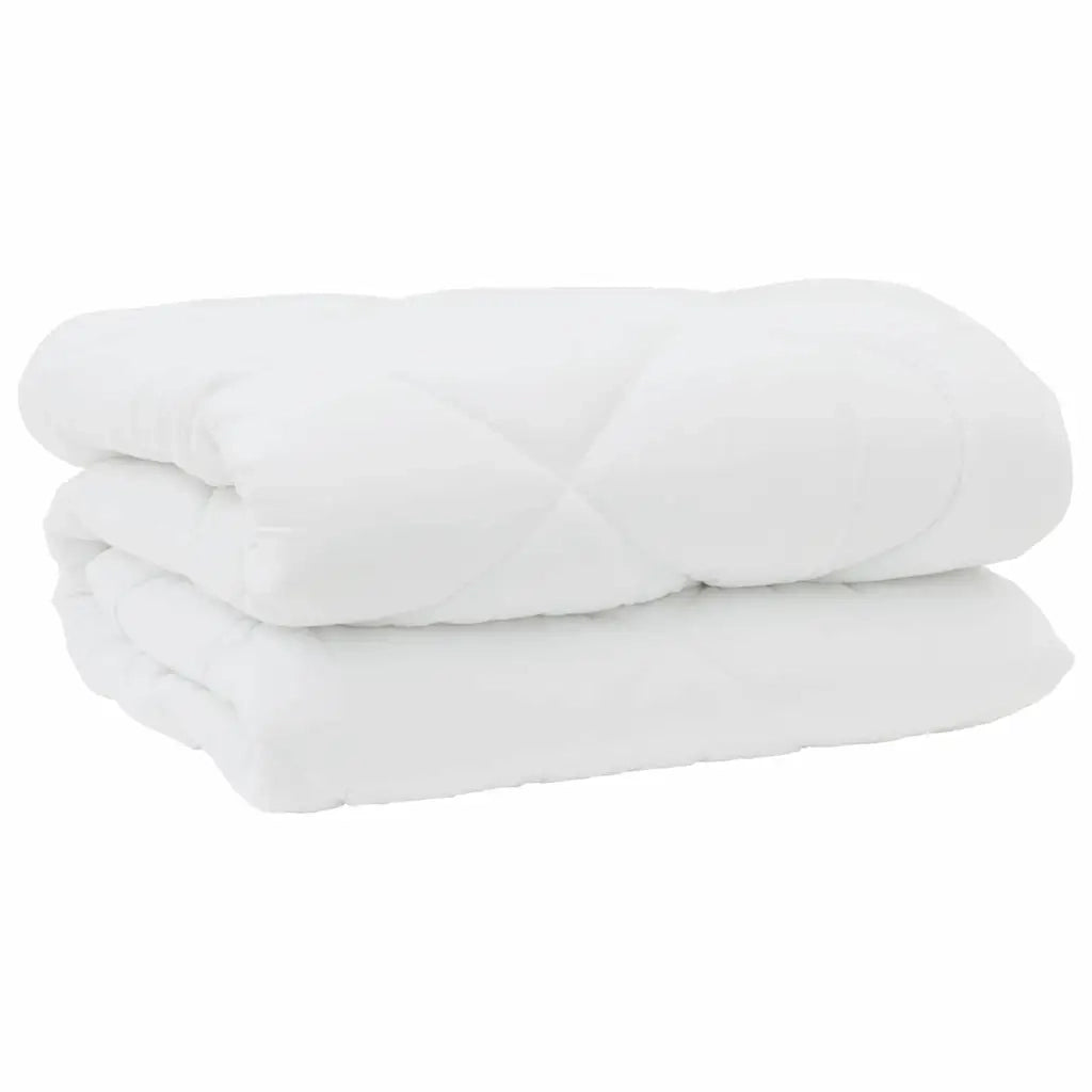 vidaXL Duvet Invernale 3 pcs Bianco 200 x 220 cm Microfibra