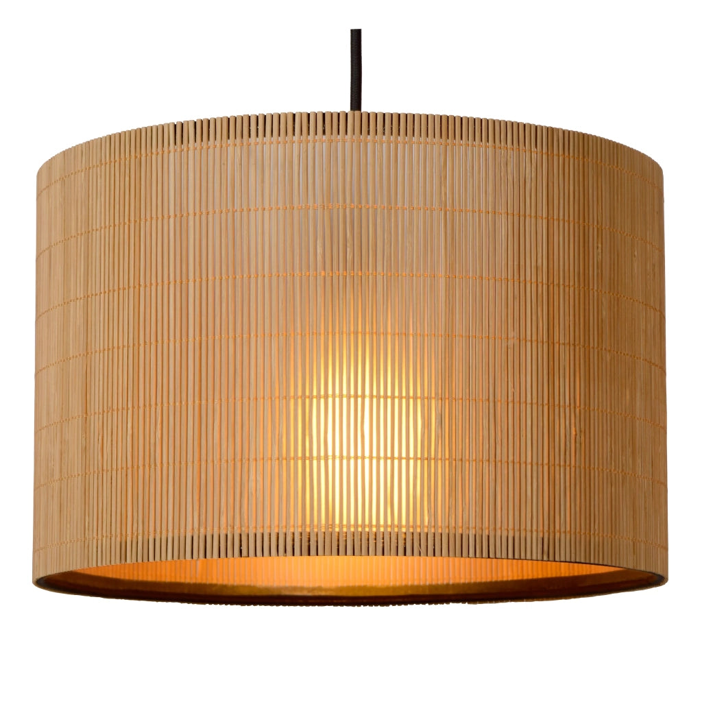 Lampada a sospensione rattan MAGIUS 3xE27 scandinava Lucide