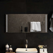 Specchio da bagno LED Trasparente 90 x 40 cm vetro temperato 42045800