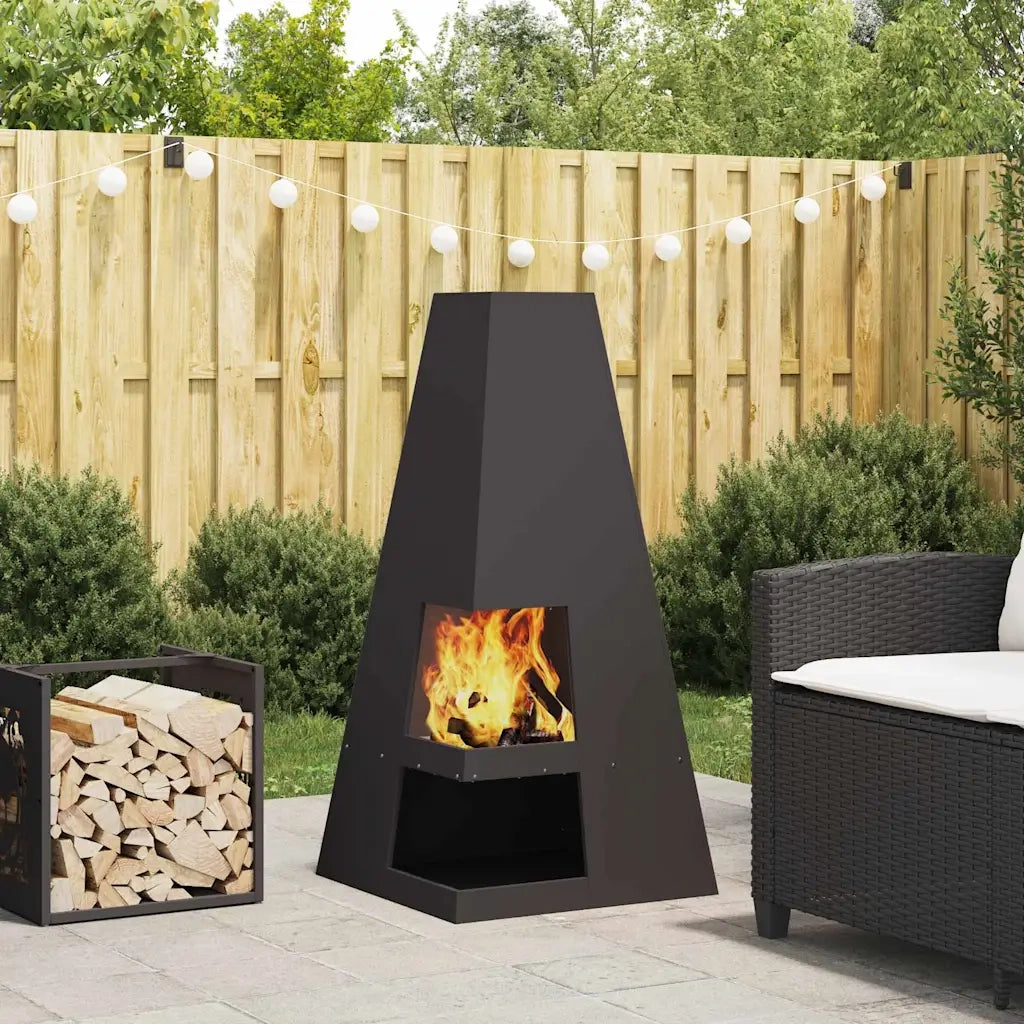 Focolare Nero 50 x 50 x 100 cm Acciaio CFW8108601