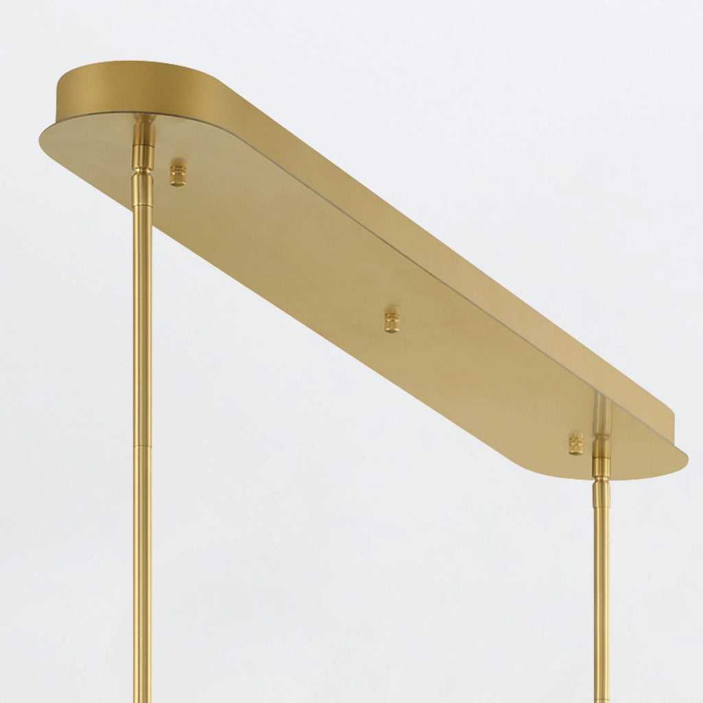 Lampada sospesa rétro oro tubo 122cm LED 38W Quintiesse