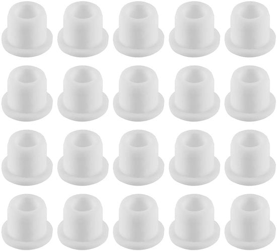 Knoppluggen in gomma 20 pezzi - Impermeabili - Resistenti a temperature fino a 250 °C - Resistenti alla corrosione - Adatti per fessure di 12 mm - Per sigillare tubazioni - Stopper in gomma