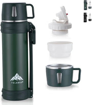 Tazza termica in acciaio inossidabile - 1,5 l - ideale per campeggio e escursioni