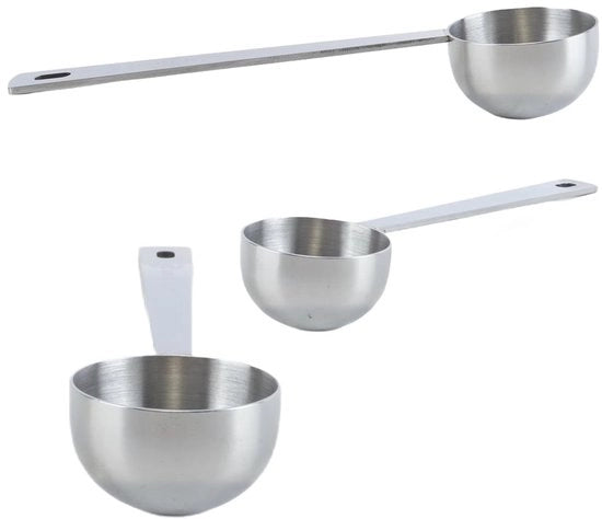 Caffè/Tea Measuring Spoon 15 ml - Cucchiaio di Misura in Acciaio Inox - Accessorio Cucina per Caffè/Tea - Manico Lungo - Materiale Duraturo