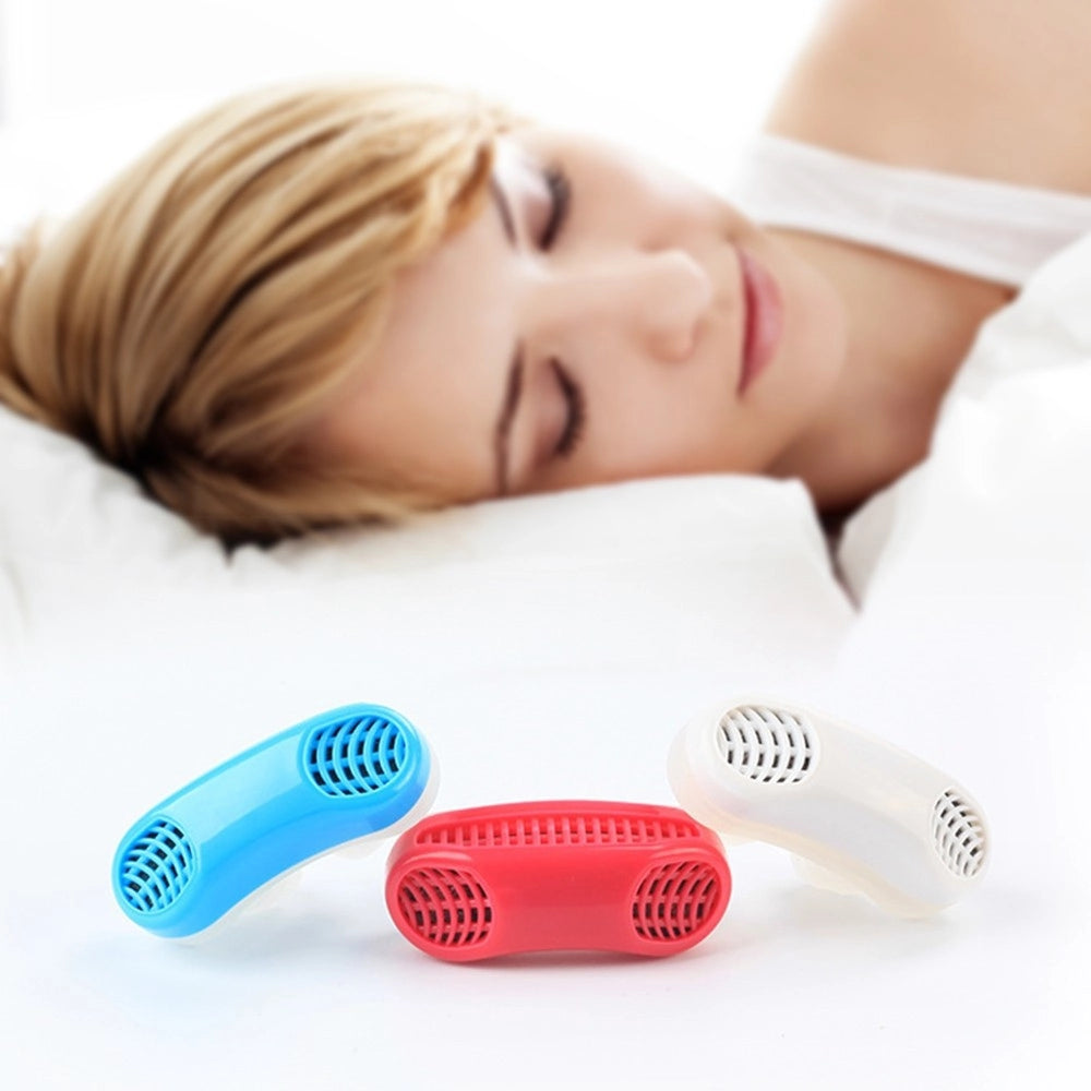 Trade Shop - Dispositivo 2in1 Purificatore Aria Per Smettere Di Russare Apnea Rimedio Notte -