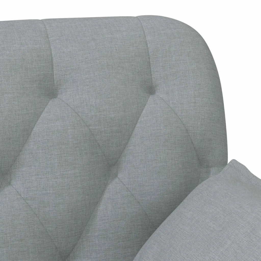 Loveseat con bottoni imbottiti Grigio Chiaro 111 x 68 x 80 cm 42041796