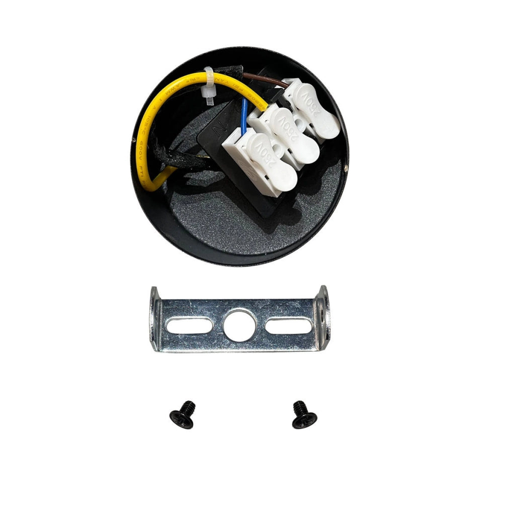 Faretto da parete Anillo 1xGU10 nero/oro metallo Light Prestige