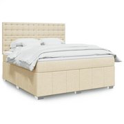 Giroletto a Molle con Materasso Crema 180x200 cm in Tessuto 3291766