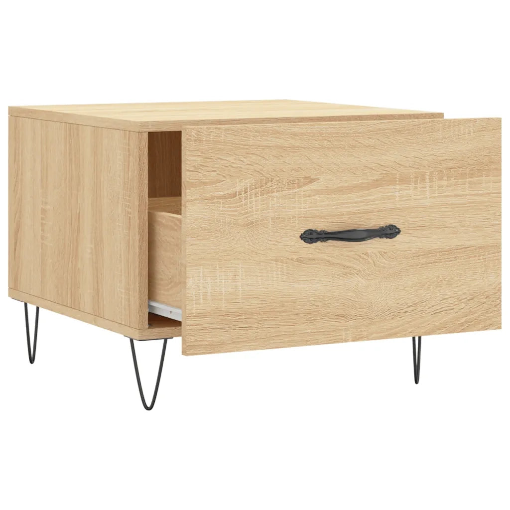 2 pz Tavolini salotto | Tavolino da caff¨¨ | Tavolino da Soggiorno Rovere Sonoma 50x50x40cm Legno Multistrato