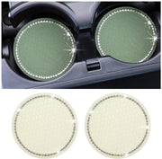 Auto-onderzetters 2 pezzi - Antiscivolo - Resistente a elevate temperature - Bianco fluorescente - Resistente alle abrasioni - Utilizzabile in modo universale