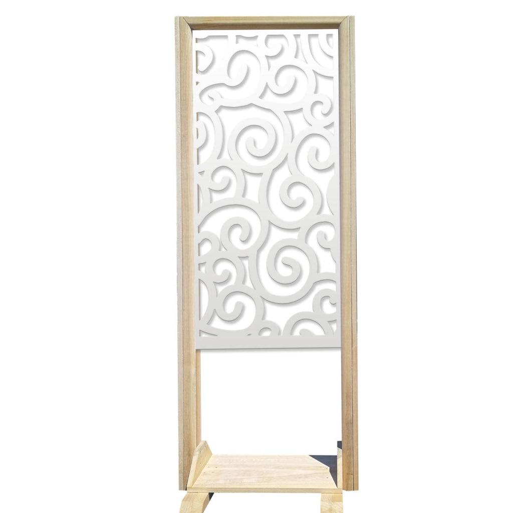 GHIRIGORI - Separè  - Paravento modulabile - 70x190cm - in Legno e PVC Colore: bianco