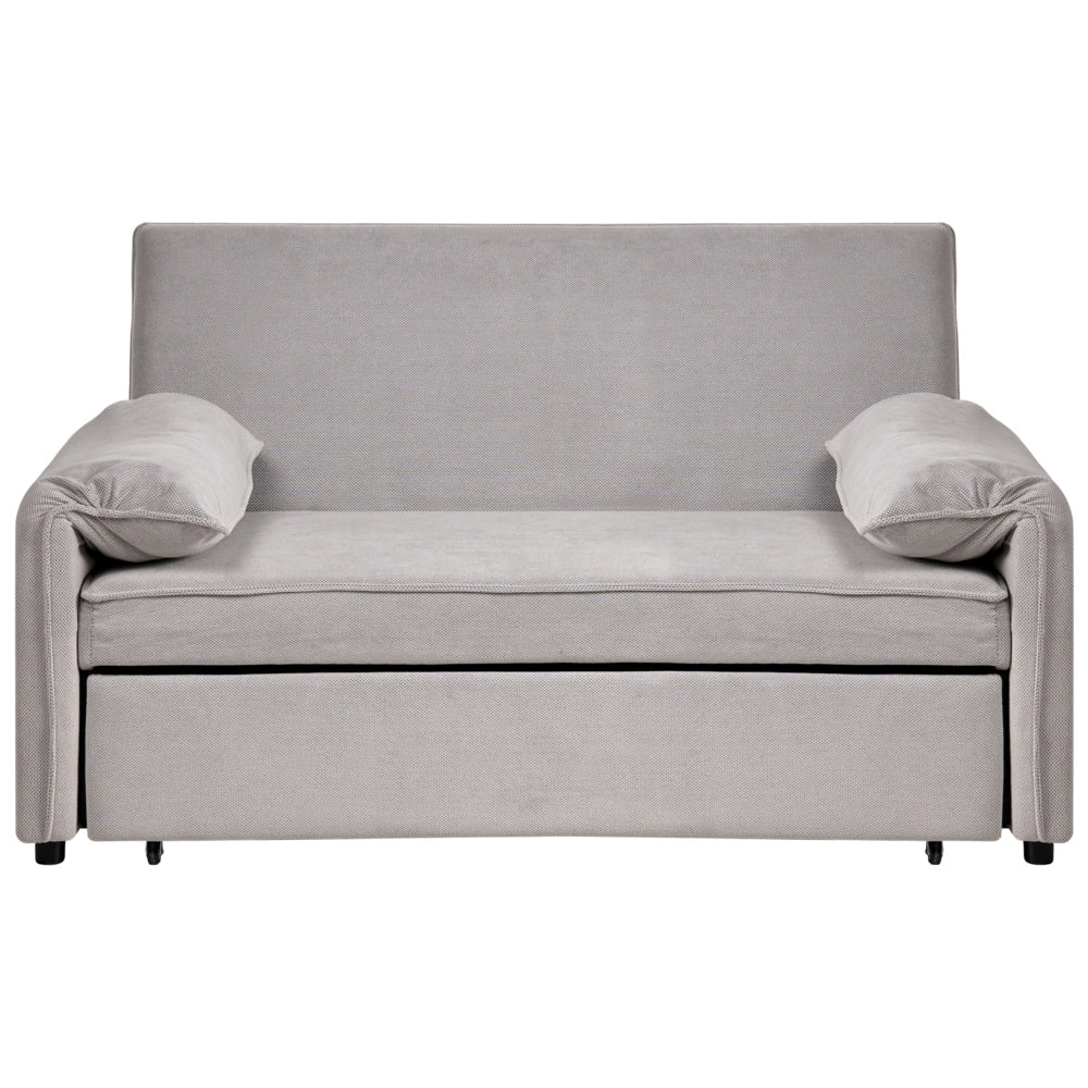 Divano letto in tessuto grigio con funzione letto pieghevole Divano minimalista