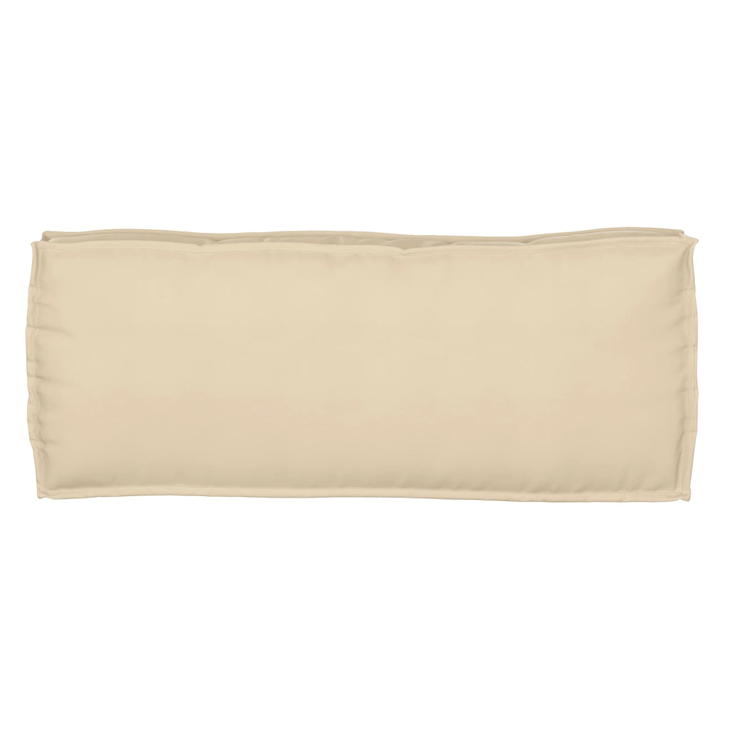 Cuscino per Pallet Beige 100x40x8 cm Tessuto Oxford