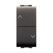 LIFE 4022 DOPPIO PULSANTE P/TAPPARELLE GRIGIO A- ELETTROCANALI- 1,0 pz