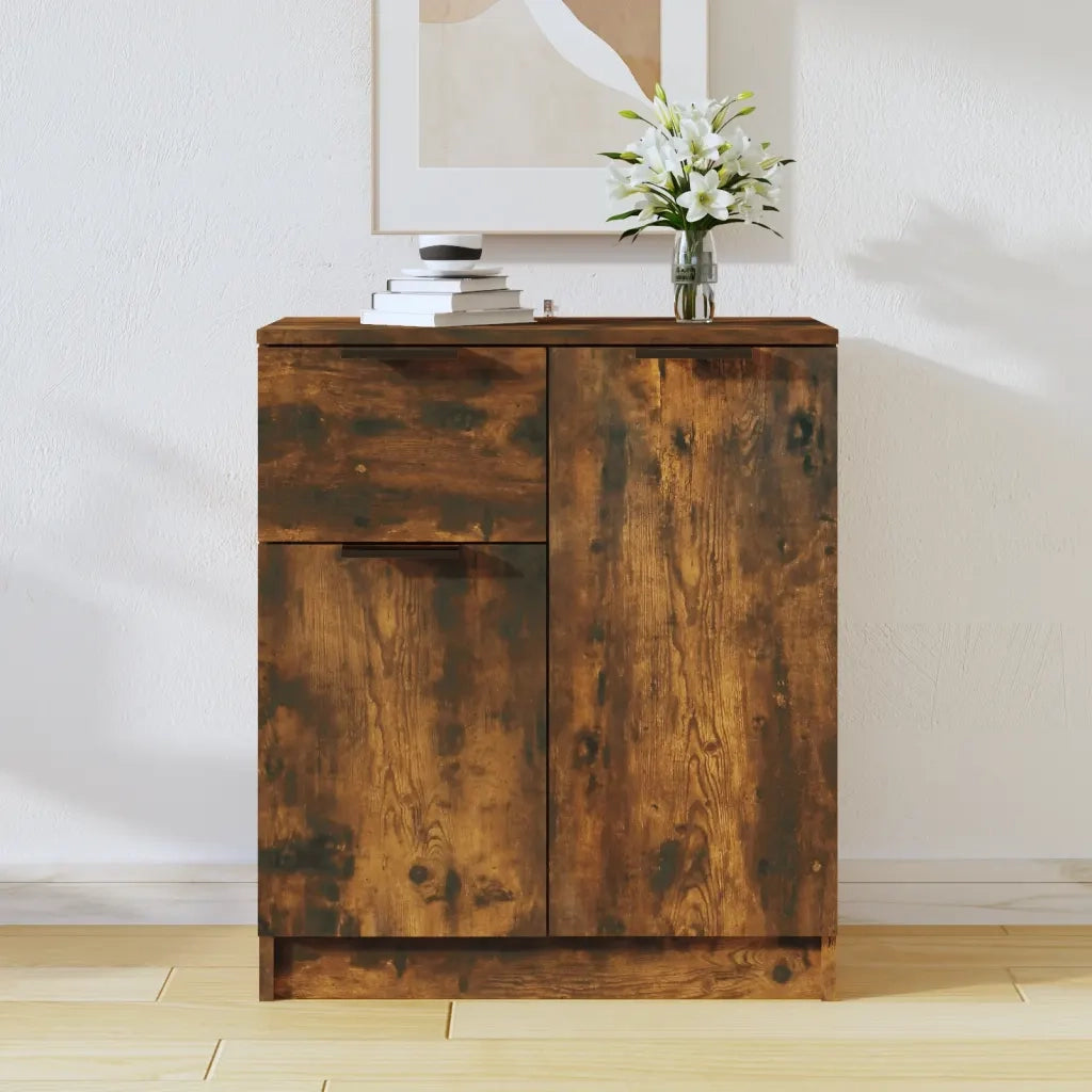 Credenza Rovere Fumo 60x30x70 cm in Legno tecnico 816997