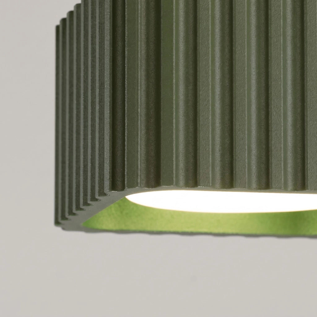 Plafoniera RIFF 1 verde oliva Gx53