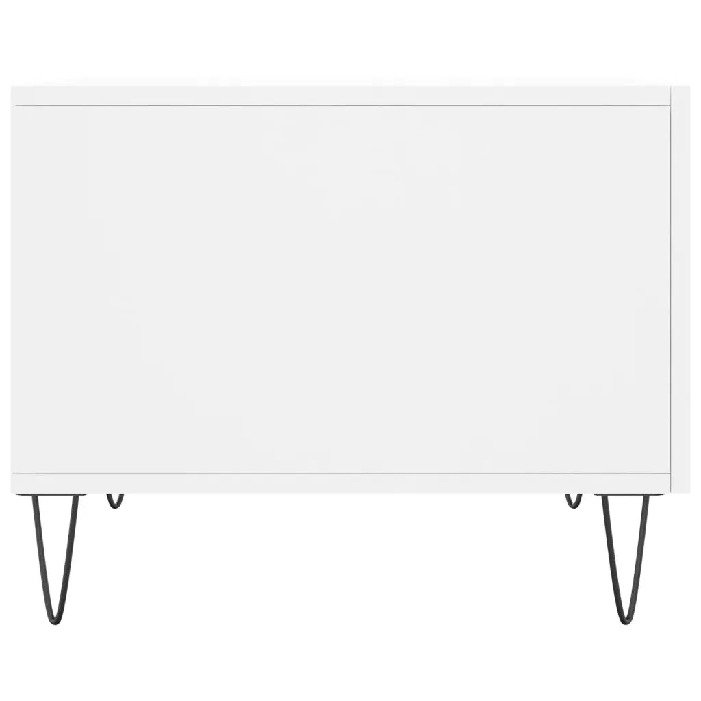 Tavolino da salotto | Tavolino da caff¨¨ | Tavolino da Soggiorno Bianco 50x50x40 cm in Legno Multistrato