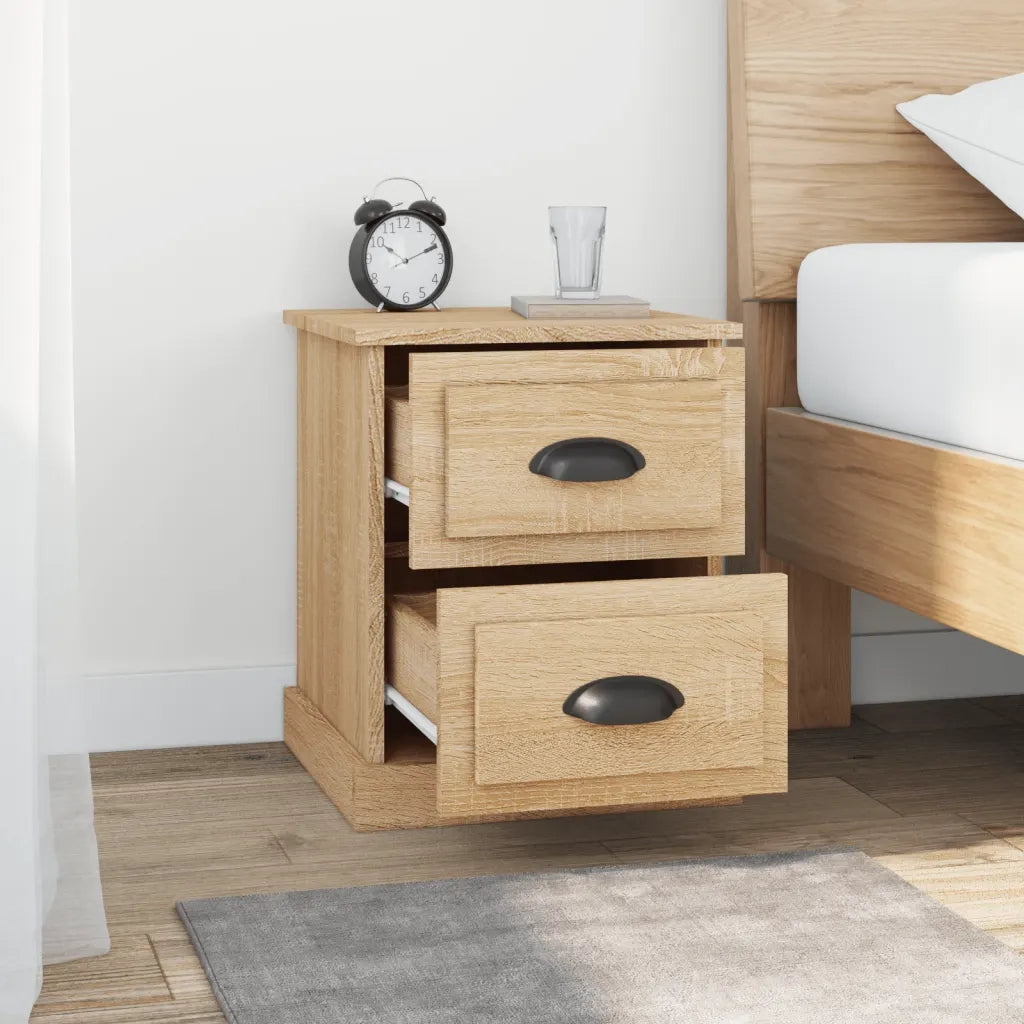 Comodini 2 pz Rovere Sonoma 39x39x47,5 cm in Legno Multistrato 816151