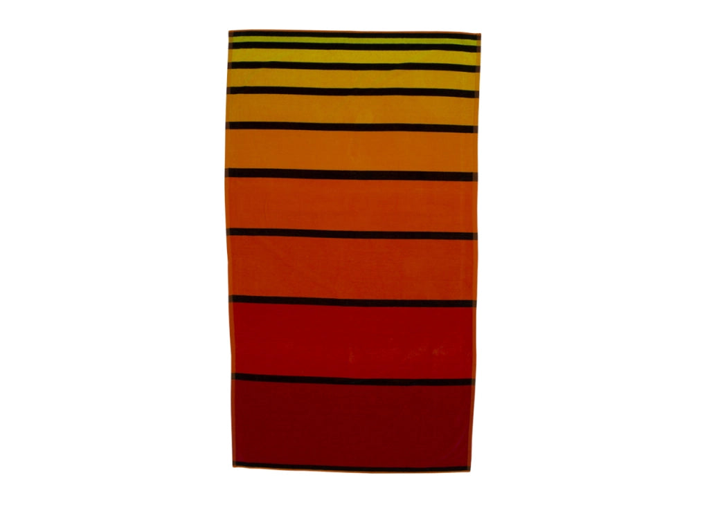 Telo Mare Spiaggia Piscina Jacquard In Spugna Disegno Big Stripe - 90x170 - D2