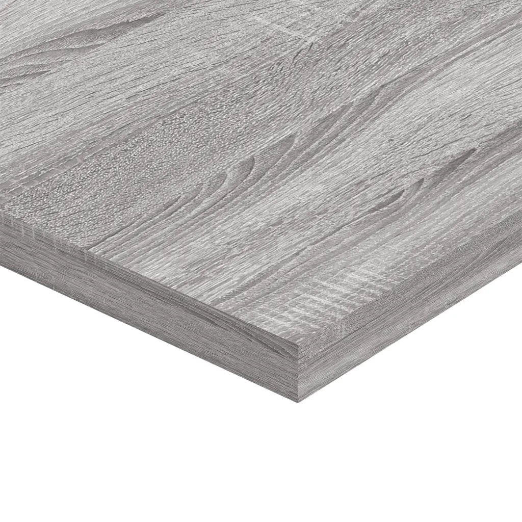 vidaXL Mensole Parete 4pz Grigio Sonoma 60x30x1,5cm Legno Multistrato