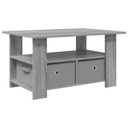 Tavolino da salotto | Tavolino da caff¨¨ | Tavolino da Soggiorno con cassetto Grigio Sonoma 77 x 55 x 42 cm