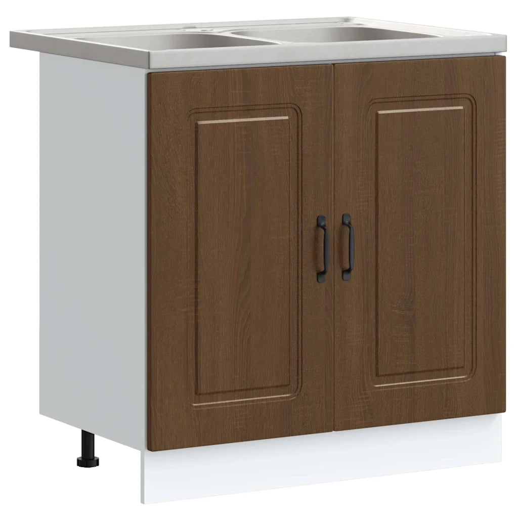 Pensile da cucina | Mobile da cucina Kalmar Rovere Marrone 80 x 46 x 81,5 cm