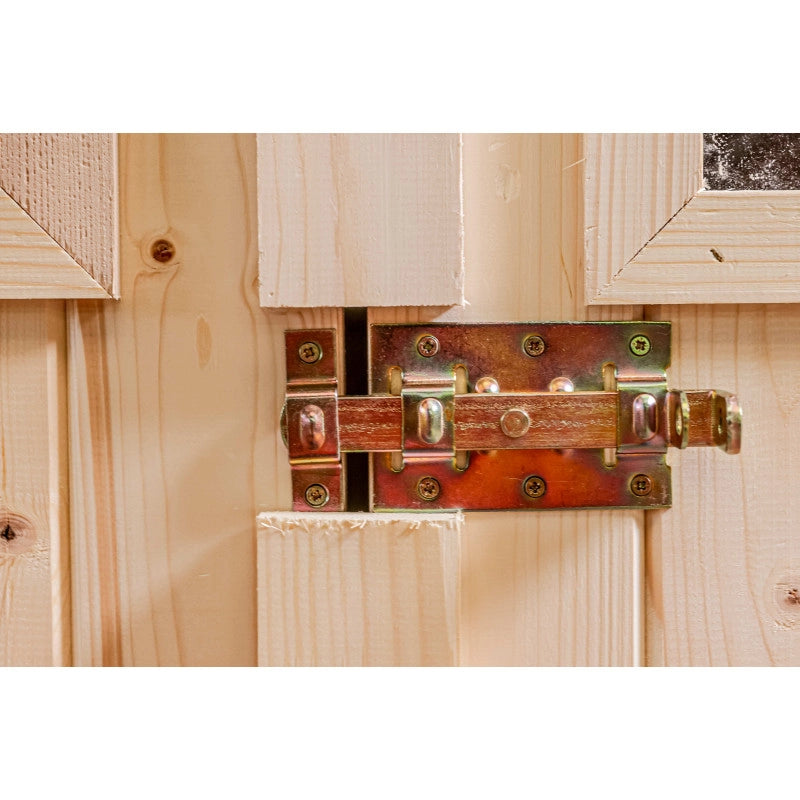 Casetta in legno da giardino con tetto inclinato – 280x200 cm – pannelli 16 mm, porta vetrata e struttura rinforzata – CD2820.02 Foresta