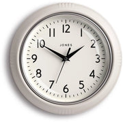 Orologio da cucina | Orologio da tavolo | 25 cm | Grigio chiaro | Ideale per cucina, soggiorno, ufficio o camera da letto | Numeri facilmente leggibili