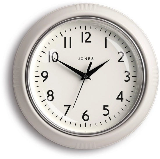 Orologio da cucina | Orologio da tavolo | 25 cm | Grigio chiaro | Ideale per cucina, soggiorno, ufficio o camera da letto | Numeri facilmente leggibili