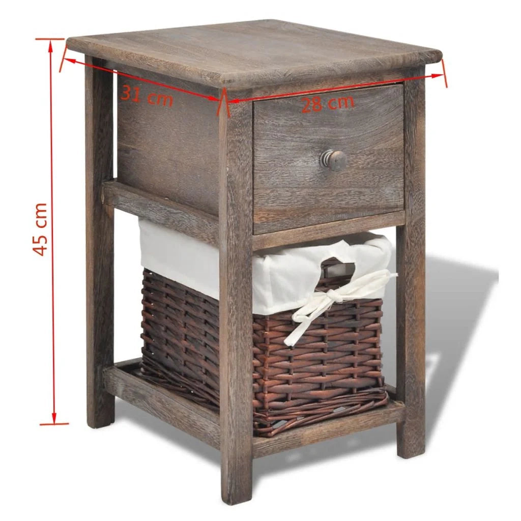 Comodino comodino cassettiera mobili per camera da letto 2 pezzi legno marrone 1402071
