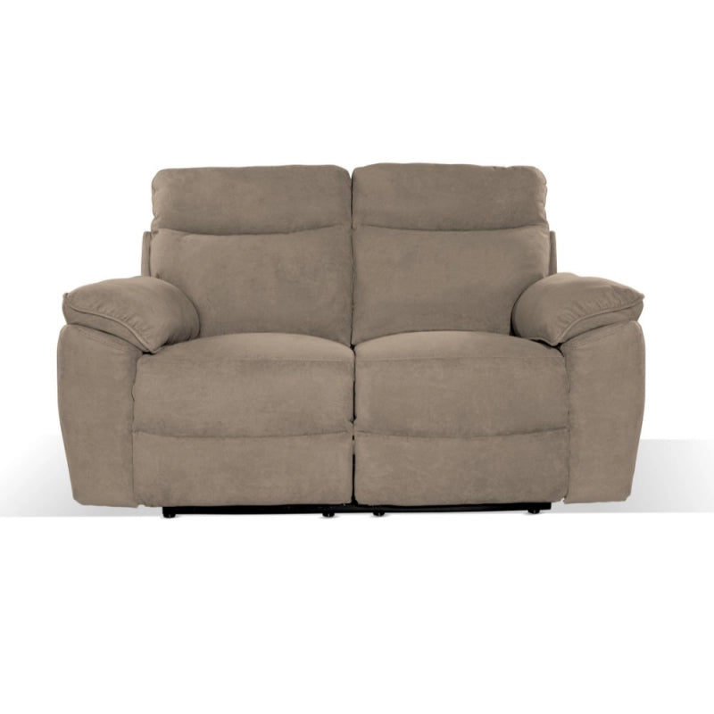 Divano recliner Boston 2 posti elettrico in tessuto giulia 9703 cappuccino