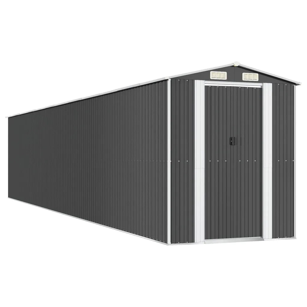 Capanno da Giardino Antracite 192x1021x223cm in Acciaio Zincato cod mxl 65869