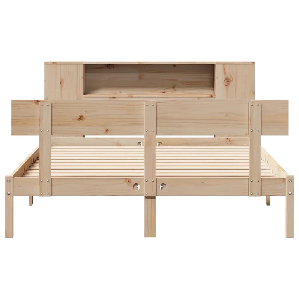 Letto Libreria senza Materasso 160x200 cm in Legno di Pino 3321778