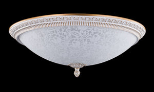 Plafoniera Ceiling & Wall in Metallo Pascal Bianco con Oro