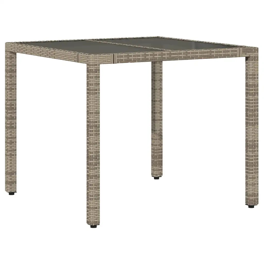 Set BistrÃ² da Giardino 5 pz con Cuscini in Polyrattan Grigio