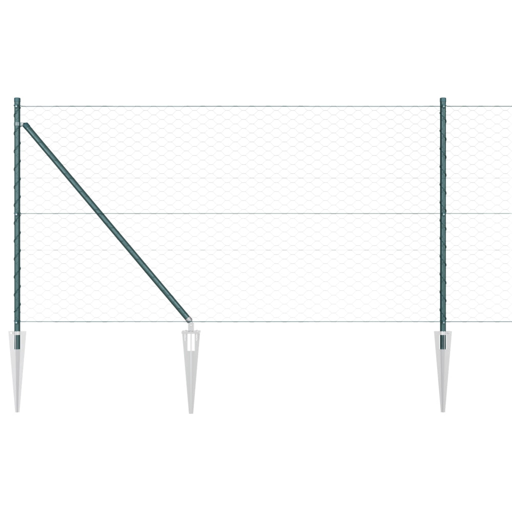Recinzione Esagonale  Verde 1x50 m Acciaio