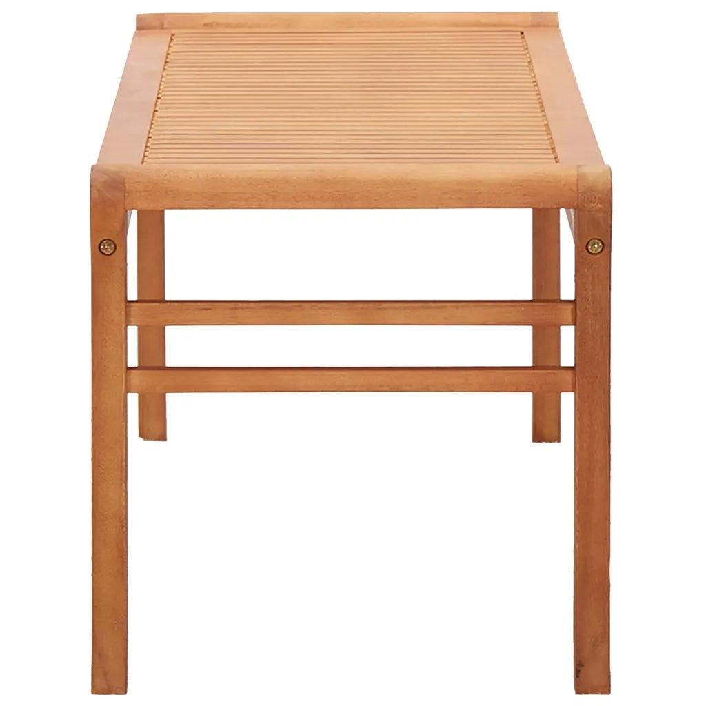 Panca da Giardino 2 Posti 120 cm in Legno Massello di Eucalipto 47290