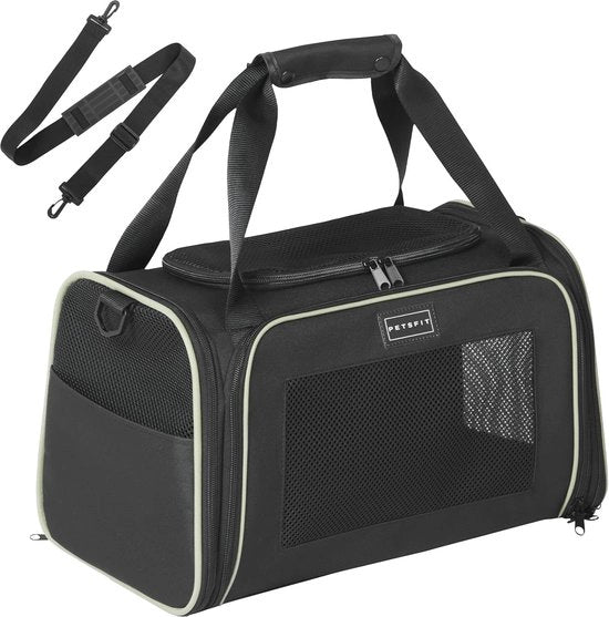 Porta cani morbidi con imbottitura per animali domestici - approvato per compagnie aeree - cinturone di sicurezza per animali domestici fino a 12 lbs