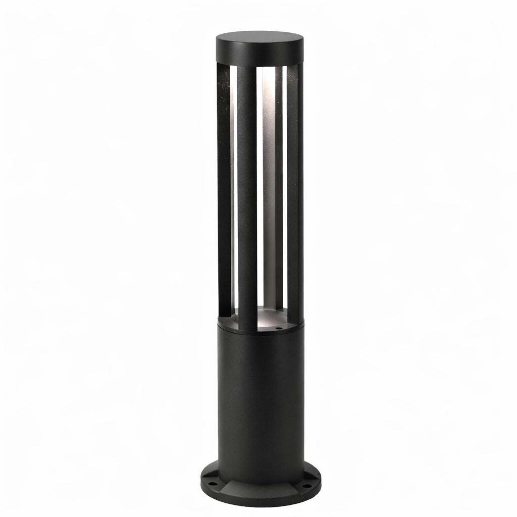 Lampioncino LED da Giardino 60 cm 12W 600LM Luce Naturale 4000K IP65 Paletto Luminoso da Esterno in Alluminio per Vialetti Giardino Cortile Illuminazione Moderna Nero