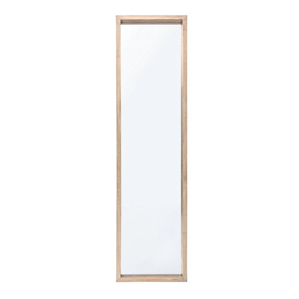 Specchio Rettangolare Legno Naturale Moderno da Parete 32x122 - YOUNG