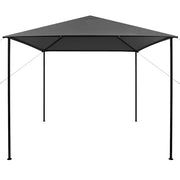 Gazebo | Pergolato 3x3 m Antracite in Tessuto e Acciaio 180 g/m2