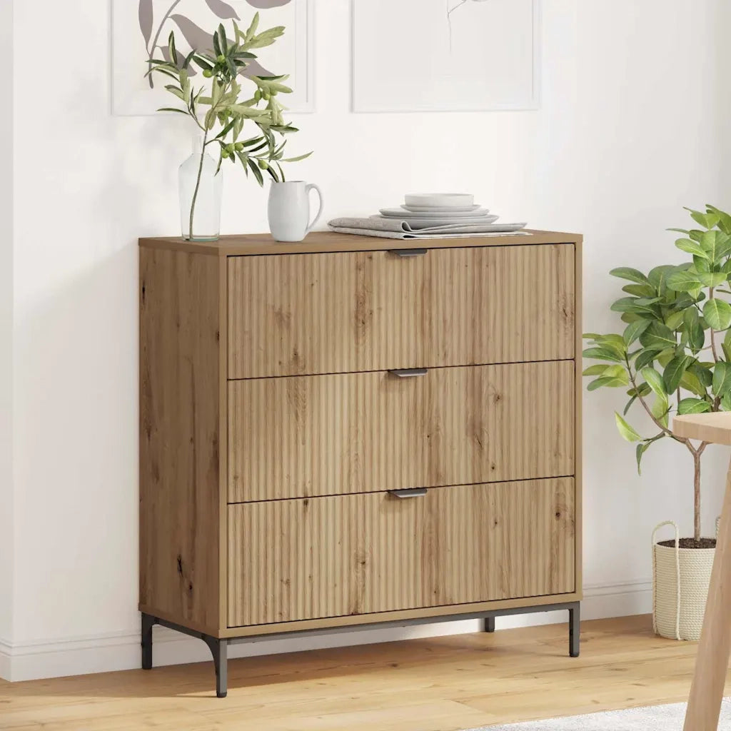Credenza Rovere artigianale 79,5 x 33 x 82 cm Legno multistrato 883443