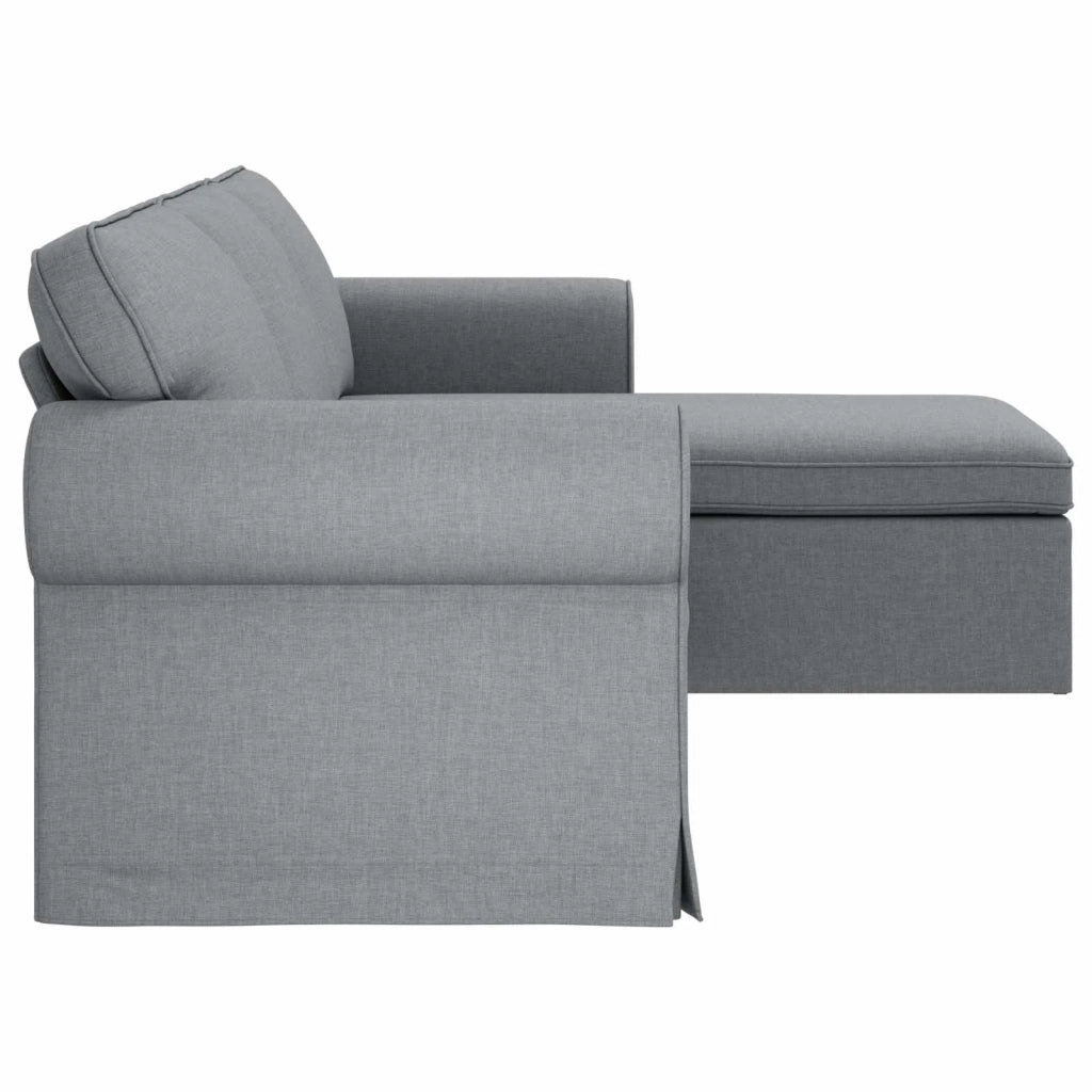 Divano Grigio chiaro 245 x 138 x 80 cm Tessuto 42024341