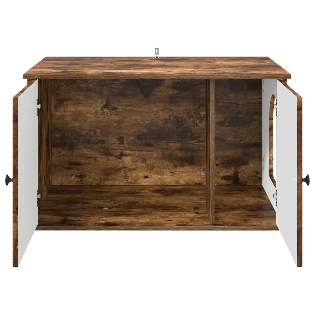 Casa per Gatti Rovere fumé 85 x 55 x 50 cm Legno multistrato 8000730