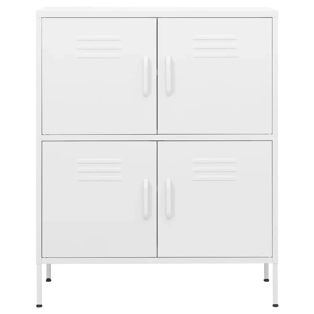 Armadietto Bianco 80x35x101,5 cm in Acciaio 336143