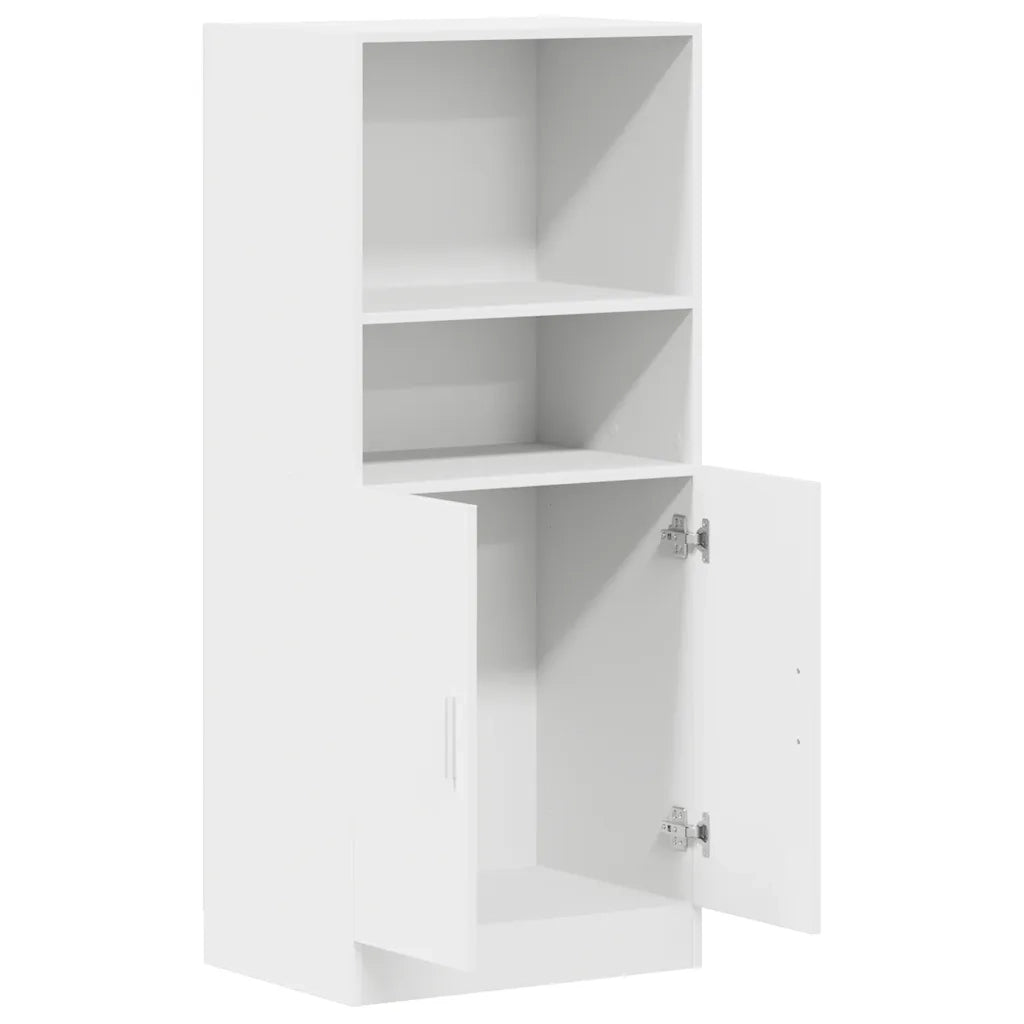 Mobile da cucina-Armadio da cucina Bianco 57x41,5x131,5 cm in Truciolato
