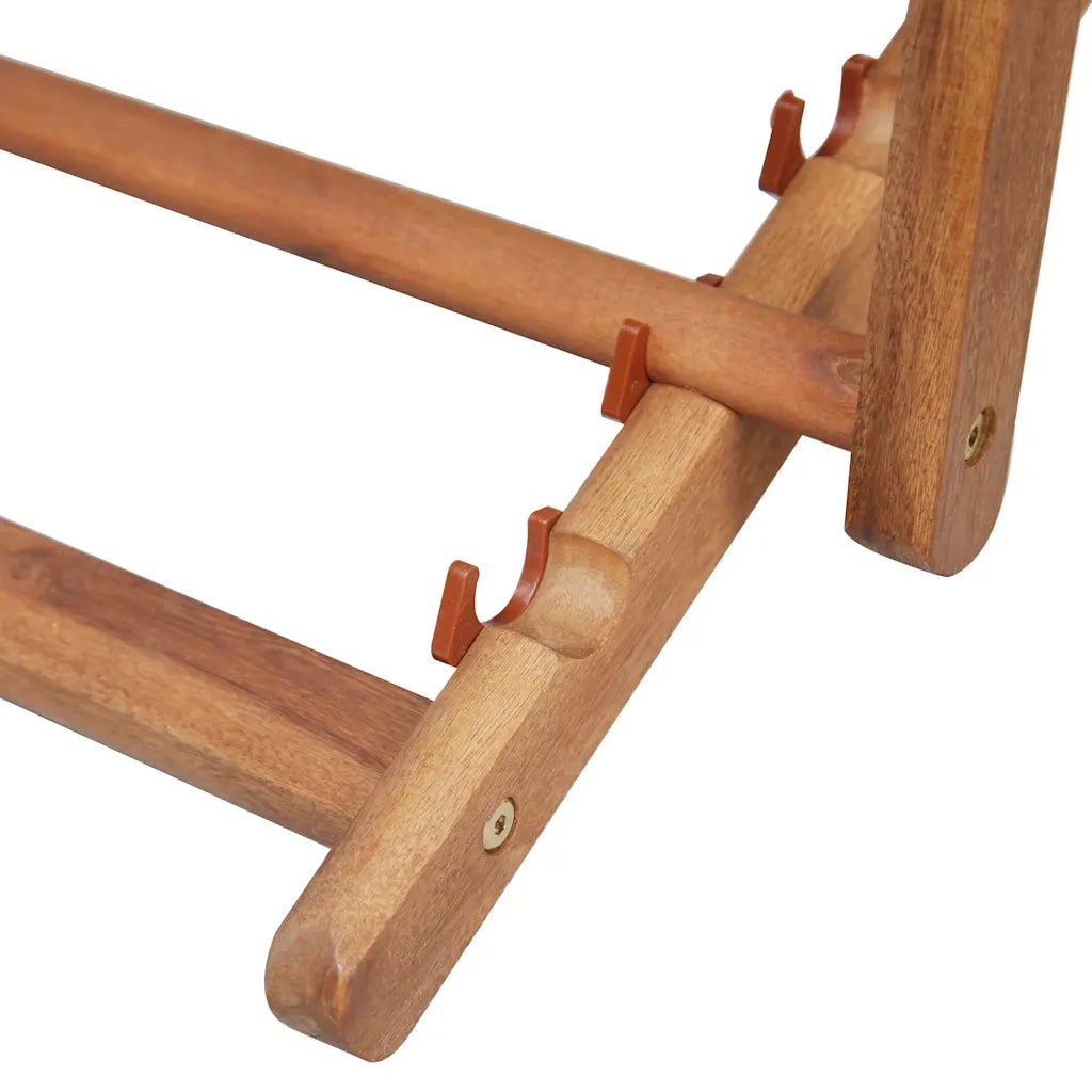 Sdraio da Spiaggia Pieghevole Telaio Legno Tessuto Multicolore CFW4624848